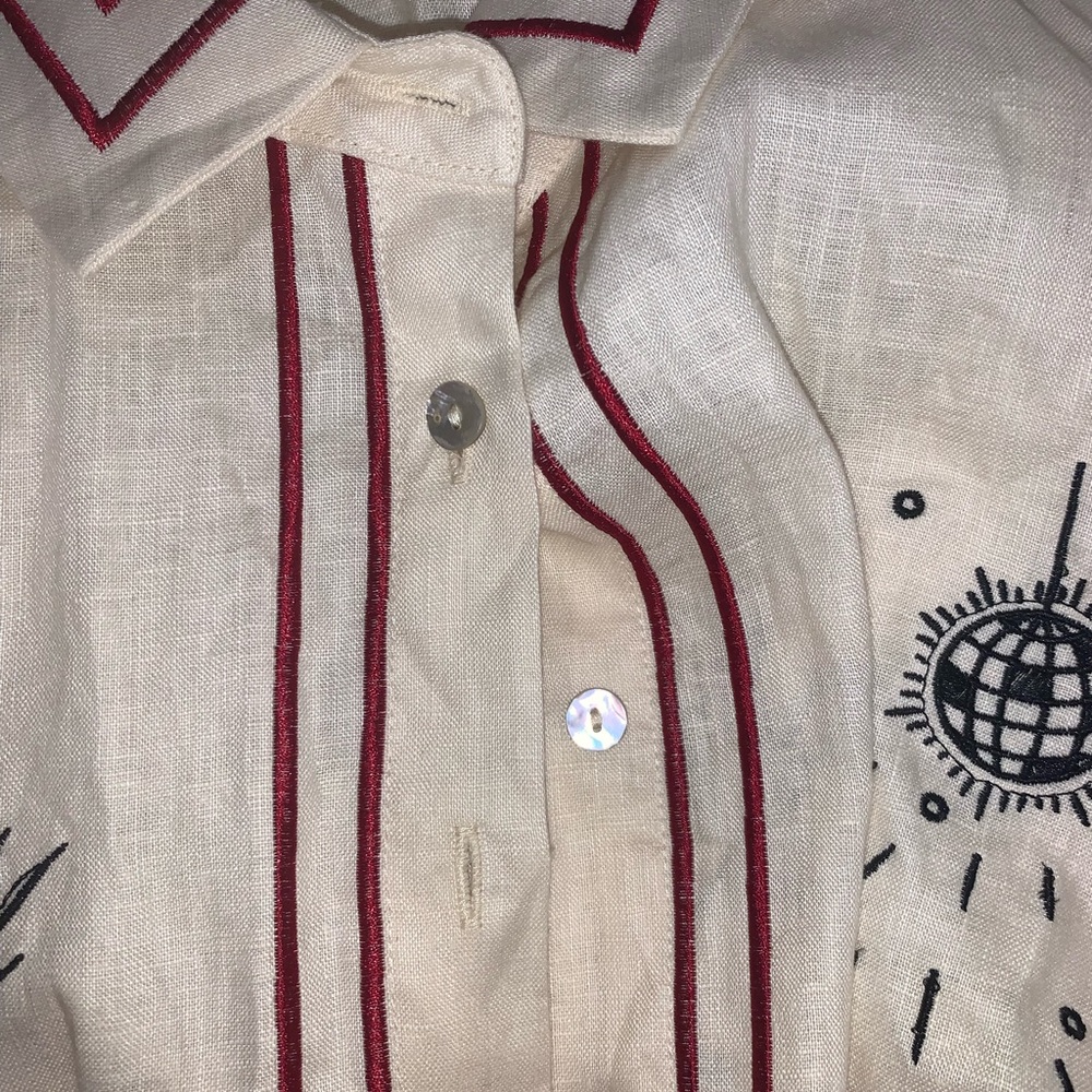 Nwot Verge Girl coastal western button up